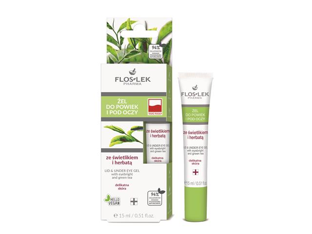 Floslek Pharma Żel do powiek i pod oczy ze świetlikiem, herbatą interakcje ulotka żel  15 ml (tub.)