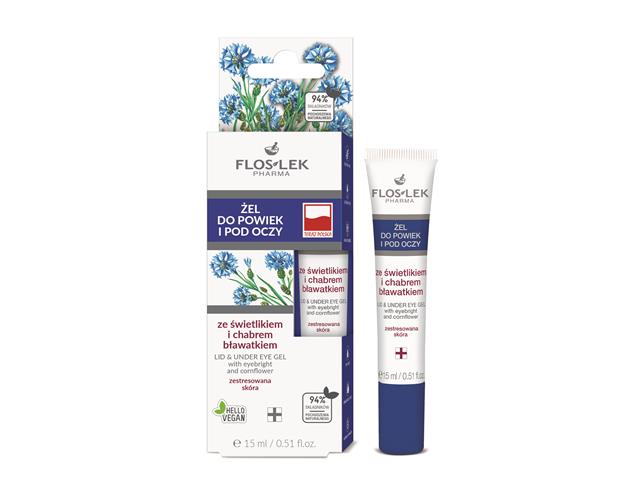 Floslek Pharma Żel do powiek i pod oczy ze świetlikiem i chabrem bławatkiem interakcje ulotka żel  15 ml (tub.)