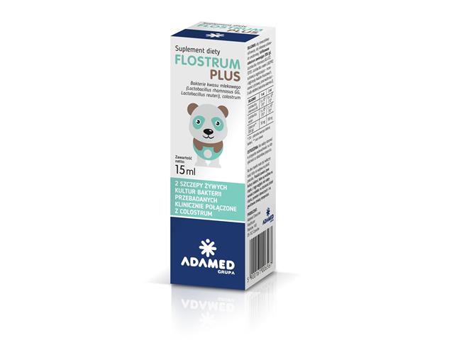 Flostrum Plus interakcje ulotka krople  15 ml