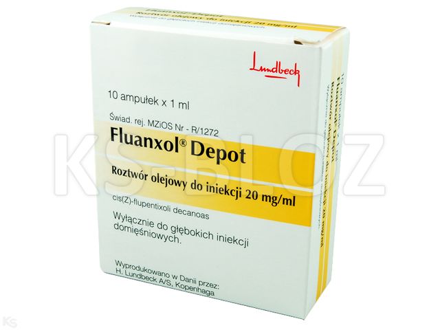 Fluanxol Depot interakcje ulotka roztwór do wstrzykiwań 20 mg/ml 10 amp. po 1 ml