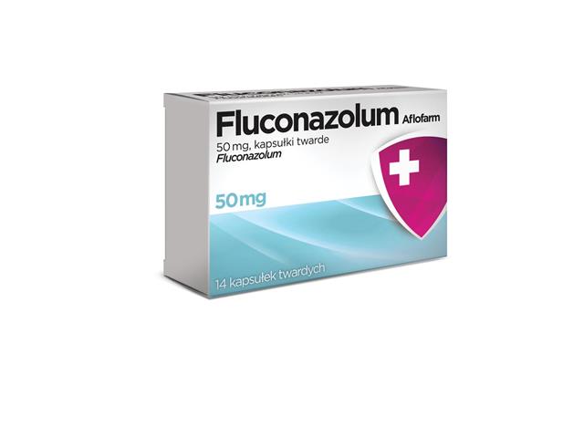 Fluconazolum Aflofarm interakcje ulotka kapsułki twarde 50 mg 14 kaps.