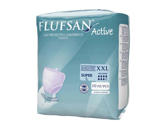 Flufsan Active Bariatric Super Majtki chłonne XXL interakcje ulotka majtki chłonne - 10 szt.