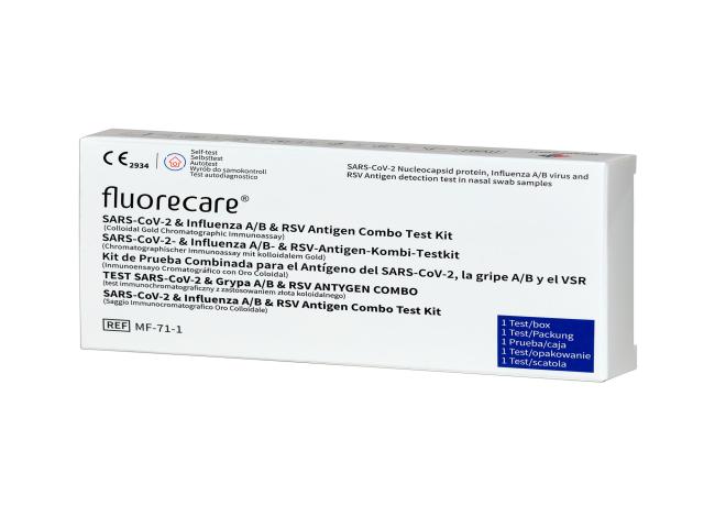 Fluorecare SARS-CoV-2 & Influenza A/B & RSV Antigen Combo Test interakcje ulotka test  1 szt.