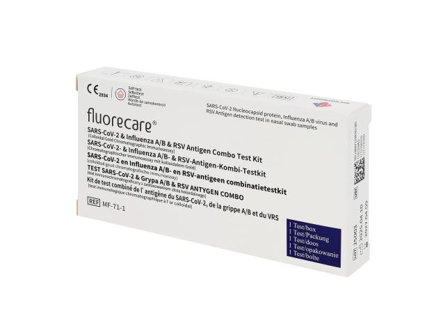 Fluorecare SARS-CoV-2 & Influenza A/B & RSV Antigen Combo Test kit interakcje ulotka test - 1 szt.