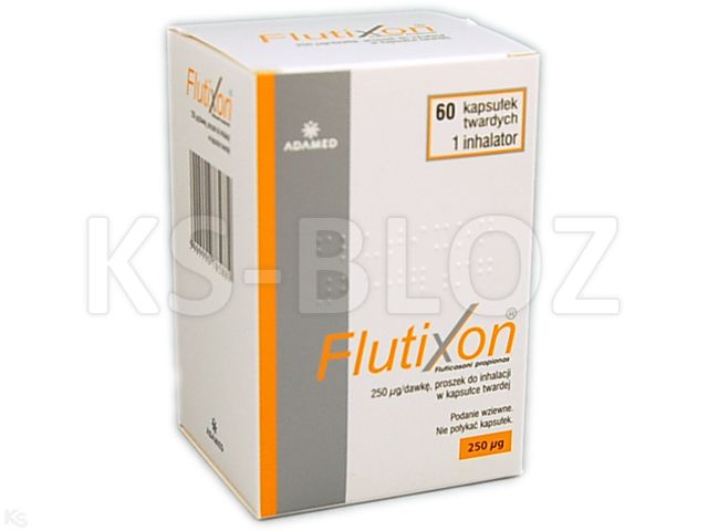 Flutixon interakcje ulotka proszek do inhalacji w kapsułkach twardych 250 mcg/daw. 60 kaps. | (60 daw.)