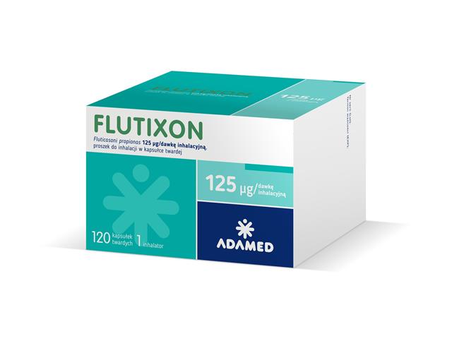 Flutixon interakcje ulotka proszek do inhalacji w kapsułkach twardych 125 mcg/daw. 120 kaps.