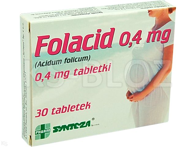 Folacid interakcje ulotka tabletki 400 mcg 30 tabl.