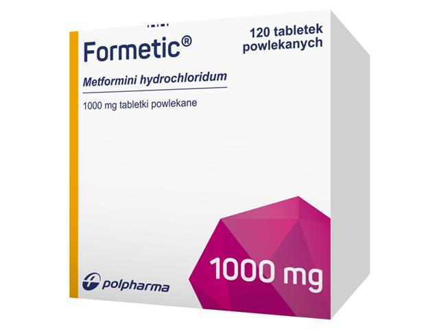 Formetic interakcje ulotka tabletki powlekane 1 g 120 tabl.