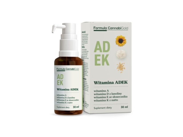 Formula CannabiGold Witamina ADEK interakcje ulotka olej - 30 ml