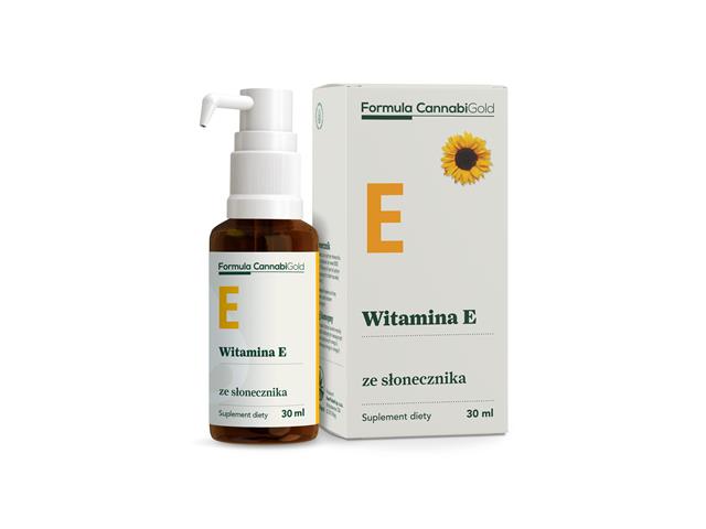 Formula CannabiGold Witamina E interakcje ulotka olej - 30 ml