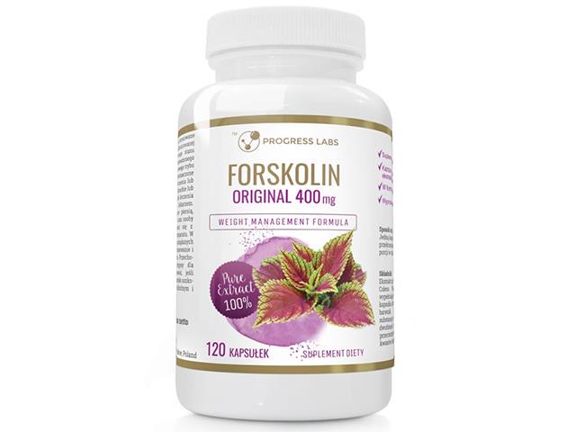 Forskolin 400 mg Extract interakcje ulotka kapsułki - 120 kaps.