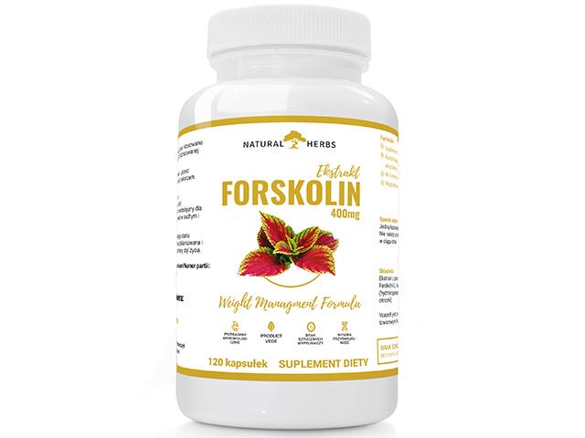 Forskolin 400 mg interakcje ulotka kapsułki  120 kaps.