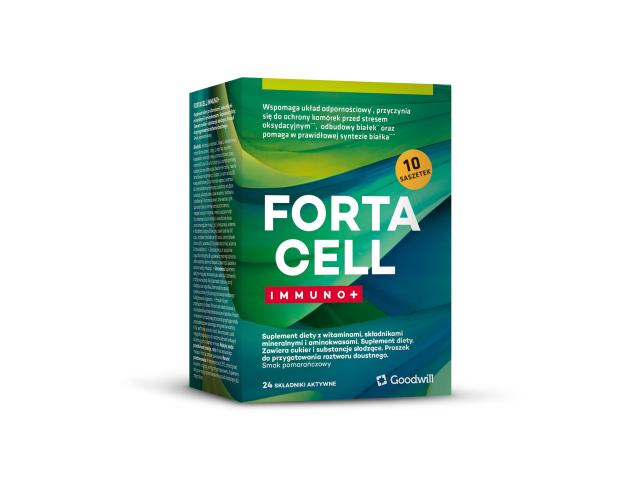 Fortacell Immuno+ interakcje ulotka proszek - 10 sasz.