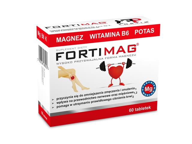 Fortimag interakcje ulotka tabletki  60 tabl. | 3 blist.po 20 szt.