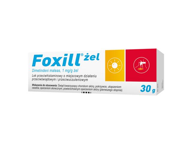 Foxill interakcje ulotka żel 1 mg/g 