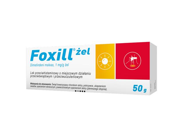 Foxill interakcje ulotka żel 1 mg/g 1 tub. po 50 g