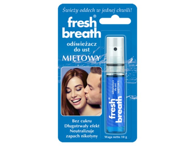 Fresh Breath Odświeżacz do ust miętowy interakcje ulotka spray  10 g