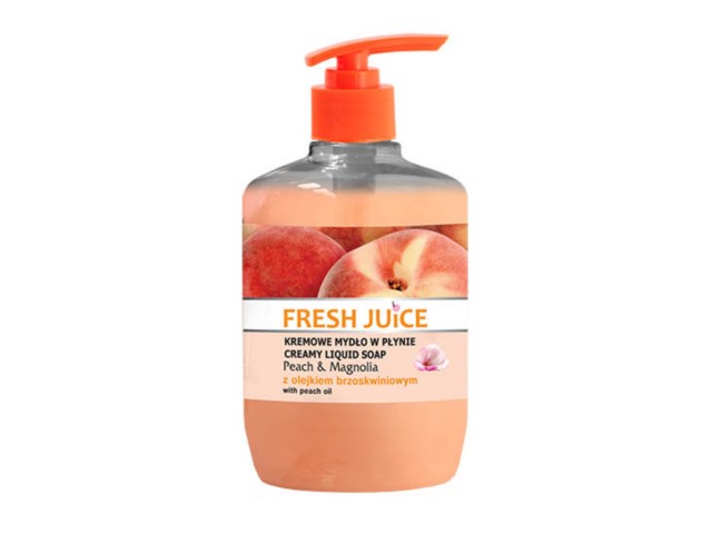 Fresh Juice Mydło w płynie z olejkiem brzoskwiniowym peach, magnolia interakcje ulotka   460 ml