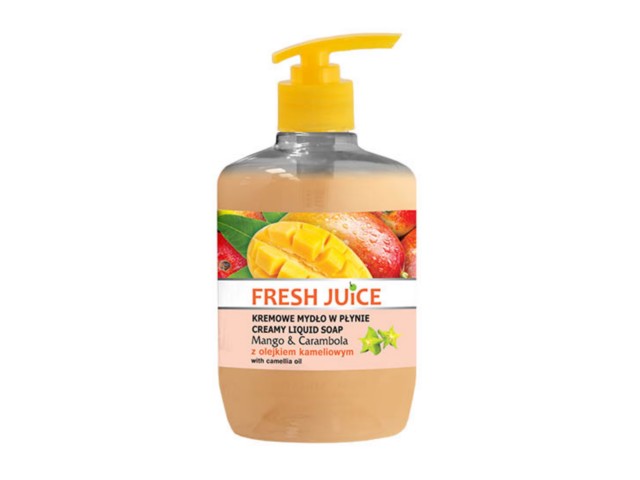 Fresh Juice Mydło w płynie z olejkiem kameliowym mango, carambola interakcje ulotka mydło płynne  460 ml