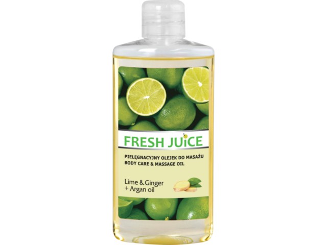 Fresh Juice Olejek do masażu pielęgnacyjny lime & ginger, argan oil interakcje ulotka olejek  150 ml