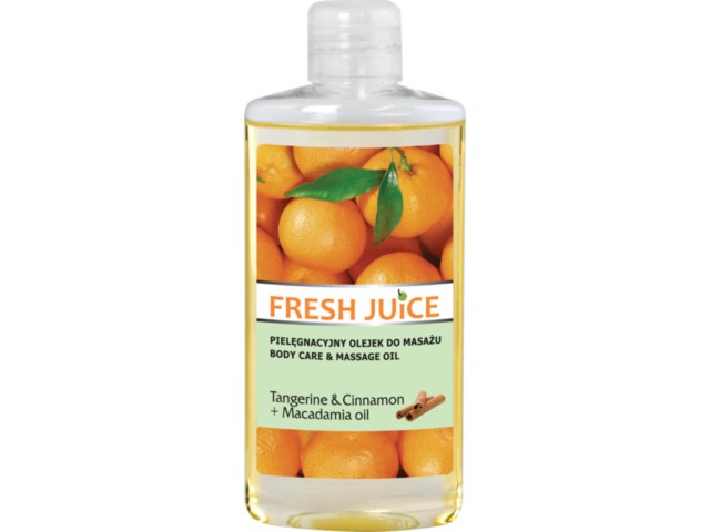 Fresh Juice Olejek do masażu pielęgnacyjny tangerine & cinnamon + macadamia interakcje ulotka olejek  150 ml