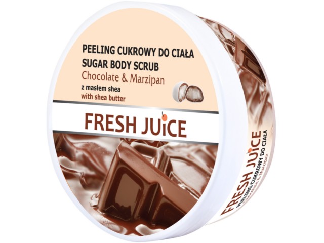 Fresh Juice Peeling cukrowy do ciała chocolate, marzipan interakcje ulotka peeling  225 ml