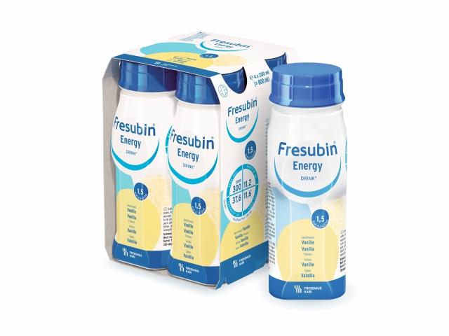 Fresubin Energy Drink o smaku waniliowym interakcje ulotka płyn doustny - 4 but. po 200 ml