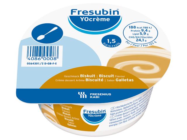 Fresubin Yocreme o smaku biszkoptowym interakcje ulotka płyn doustny - 4 szt. po 125 g