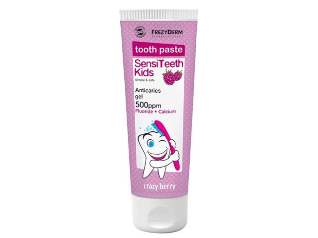 Frezyderm Sensiteeth Kids Pasta do mycia zębów 500 ppm interakcje ulotka pasta do zębów  50 ml