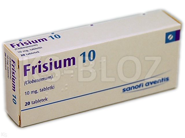 Frisium 10 interakcje ulotka tabletki 10 mg 20 tabl. | (2 blist. po 10 tabl.)
