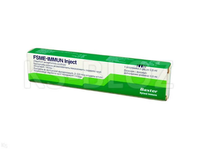 FSME Immun Inject interakcje ulotka zawiesina do wstrzykiwań 0,5 ml/daw. 1 amp.-strz. po 0,5 ml