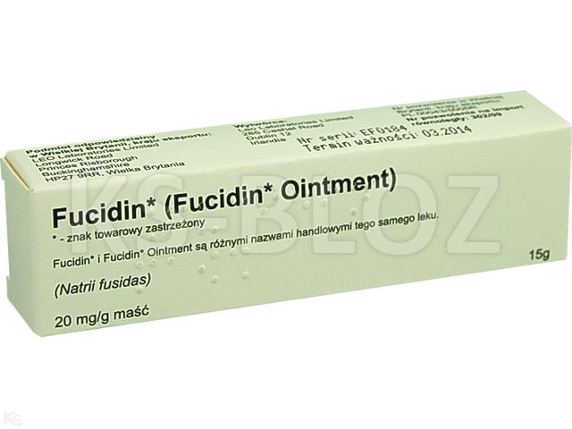 Fucidin interakcje ulotka maść 20 mg/g 15 g (tub.)