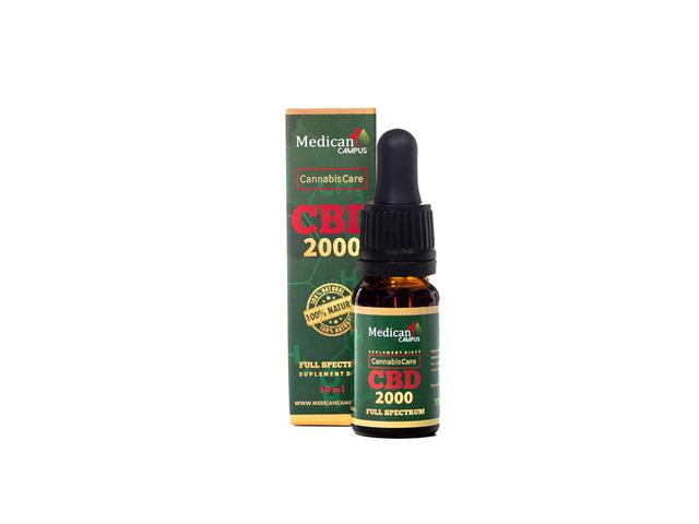 Full Spectrum Cannabis Care CBD 2000 interakcje ulotka olej - 10 ml