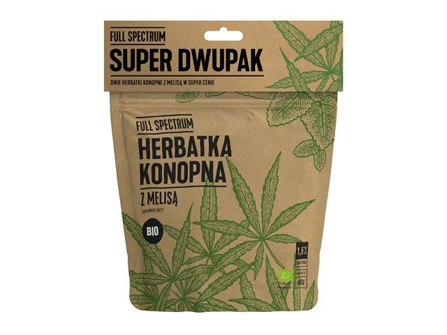 Full Spectrum Herbatka konopna z melisą Bio interakcje ulotka herbata  2 op. po 40 g