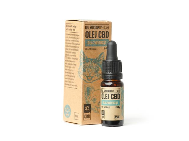 FULL SPECTRUM Pet Care 3% Olej CBD interakcje ulotka  - 10 ml (but.z zakrapl.)