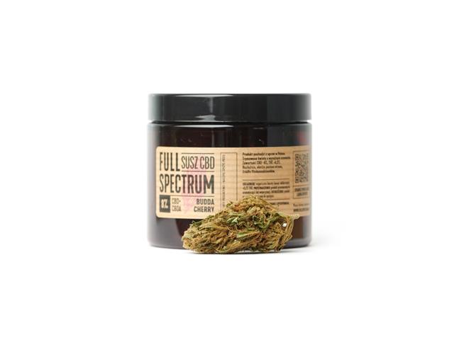 FULL SPECTRUM Susz CBD Budda Cherry 8% interakcje ulotka susz - 10 g (słoik)