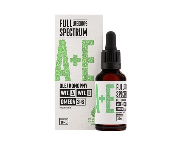 Full Spectrum Witamina A+E interakcje ulotka krople  30 ml | but. z kroplomierzem