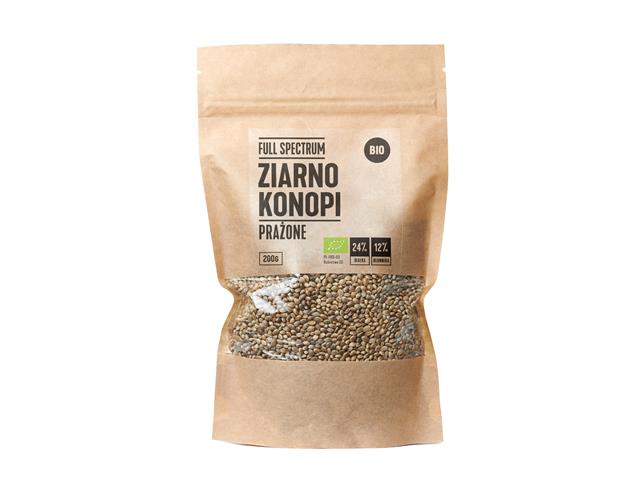 FULL SPECTRUM Ziarno Konopi Prażone BIO interakcje ulotka nasiona - 200 g