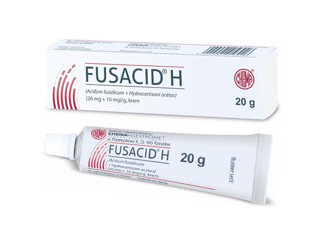 Fusacid H interakcje ulotka krem (20mg+10mg)/g 5 g (tub.)