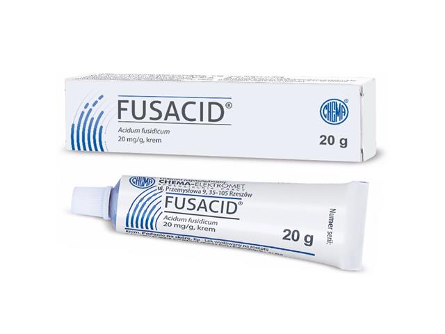 Fusacid interakcje ulotka krem 20 mg/g 20 g (tub.)