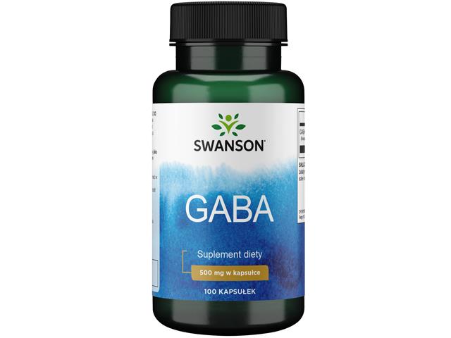 GABA (kwas gamma aminomasłowy) interakcje ulotka kaps. 500 mg 100 kaps.