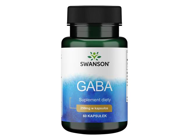 GABA Kwas Gamma Aminomasłowy interakcje ulotka kapsułki 250 mg 60 kaps.