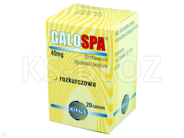 Galospa interakcje ulotka tabletki 40 mg 20 tabl. | blister