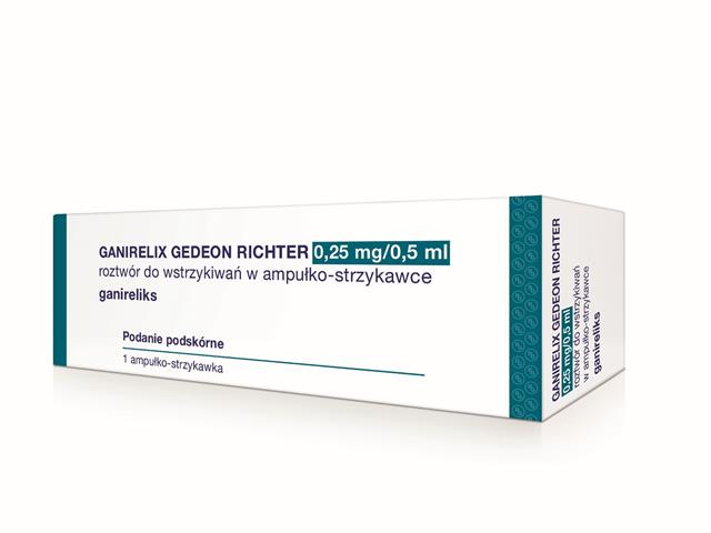 Ganirelix Gedeon Richter interakcje ulotka roztwór do wstrzykiwań 250 mcg/0,5ml 