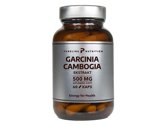 Garcinia Cambogia Ekstrakt 500 mg Pureline Nutrition interakcje ulotka kapsułki - 60 kaps.