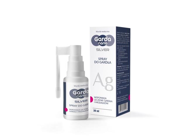 Garda Nano Silver Spray do gardła interakcje ulotka spray do gardła  30 ml