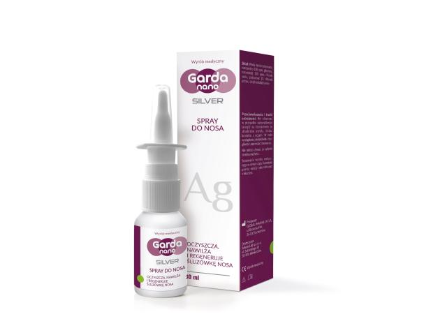 Garda Nano Silver Spray do nosa interakcje ulotka spray do nosa - 30 ml
