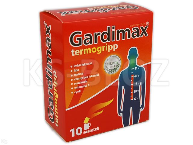 Gardimax Herball termogripp interakcje ulotka granulat do sporządzania roztworu doustnego - 10 sasz.