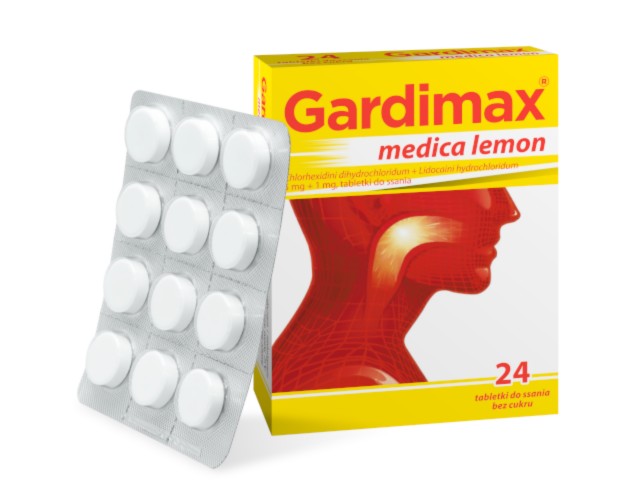 Gardimax Medica Lemon interakcje ulotka tabletki do ssania 5mg+1mg 