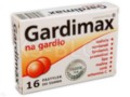 Gardimax Na Gardło interakcje ulotka pastylki do ssania  16 pastyl.